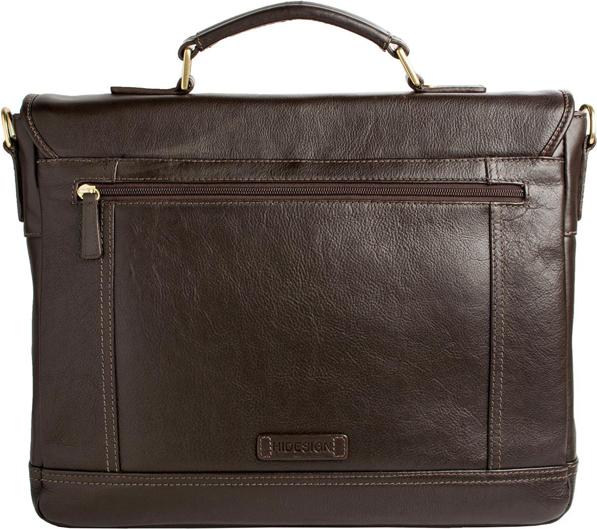 Premium leather briefcase designed for reliable laptop protection with elegant and durable craftsmanship.