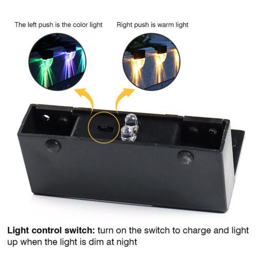 4 Pack Outdoor Deck Solar/Color Changing Lights, Path-Garden-Patio