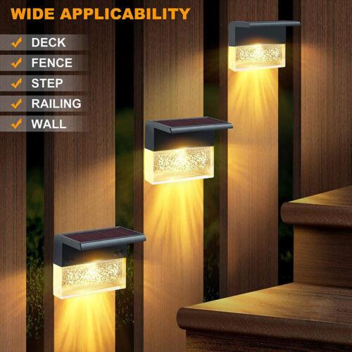 4 Pack Outdoor Deck Solar/Color Changing Lights, Path-Garden-Patio