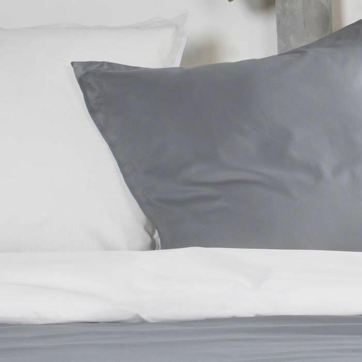 Nordic 100% Cotton White + Light Grey Bedding Set 200 x 200 cm