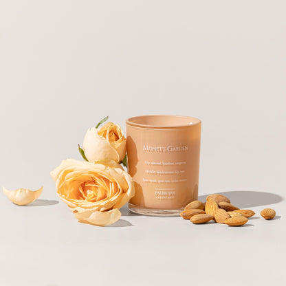Monet's Garden candle set showcasing elegant floral scents and peaceful ambiance