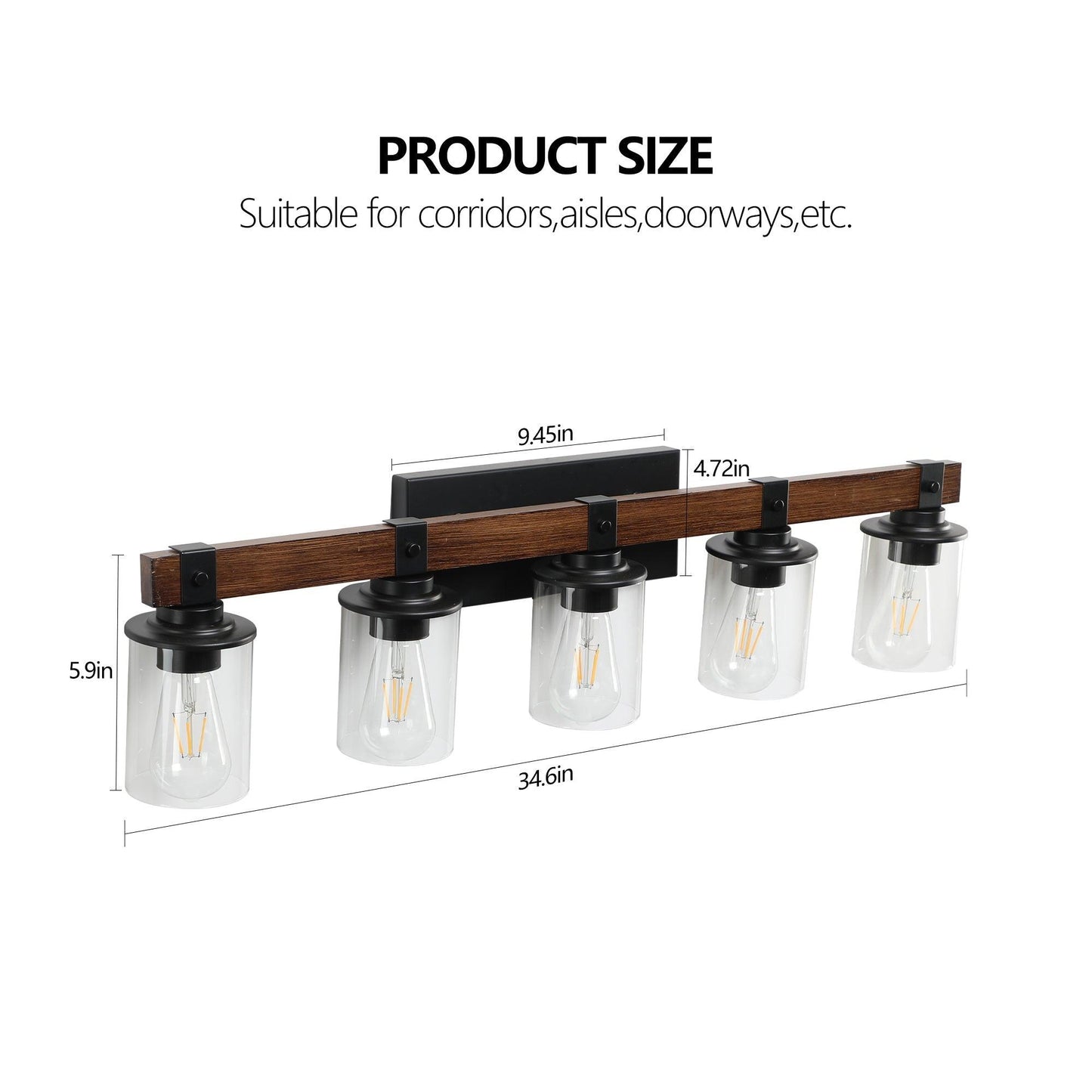 Elegant rustic vanity light fixture designed to enhance bathroom ambiance with vintage charm and warm illumination.