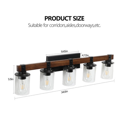Elegant rustic vanity light fixture designed to enhance bathroom ambiance with vintage charm and warm illumination.