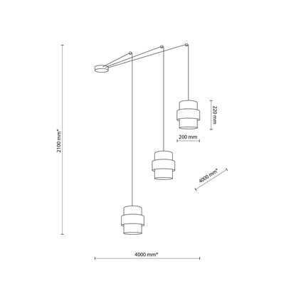CALISTO Pendant light fixture offering elegant illumination for modern interiors