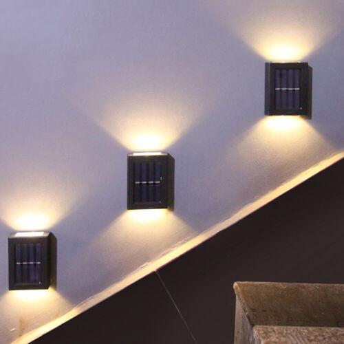 2 LED Solar Outdoor Lights - Waterproof Wall Lamp + Luminous