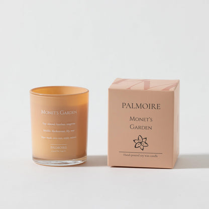 Monet's Garden candle set showcasing elegant floral scents and peaceful ambiance