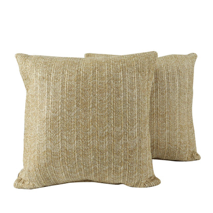 Outdoor/Indoor Decorative Set of 2 Throw Pillows with Inserts