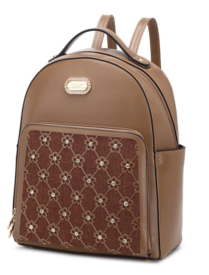 Classy Wildflower Blossom Handmade Work & Travel Backpack