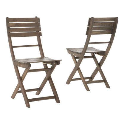 Foldable bistro table and chairs set ideal for compact dining spaces, combining functionality and elegance in design.