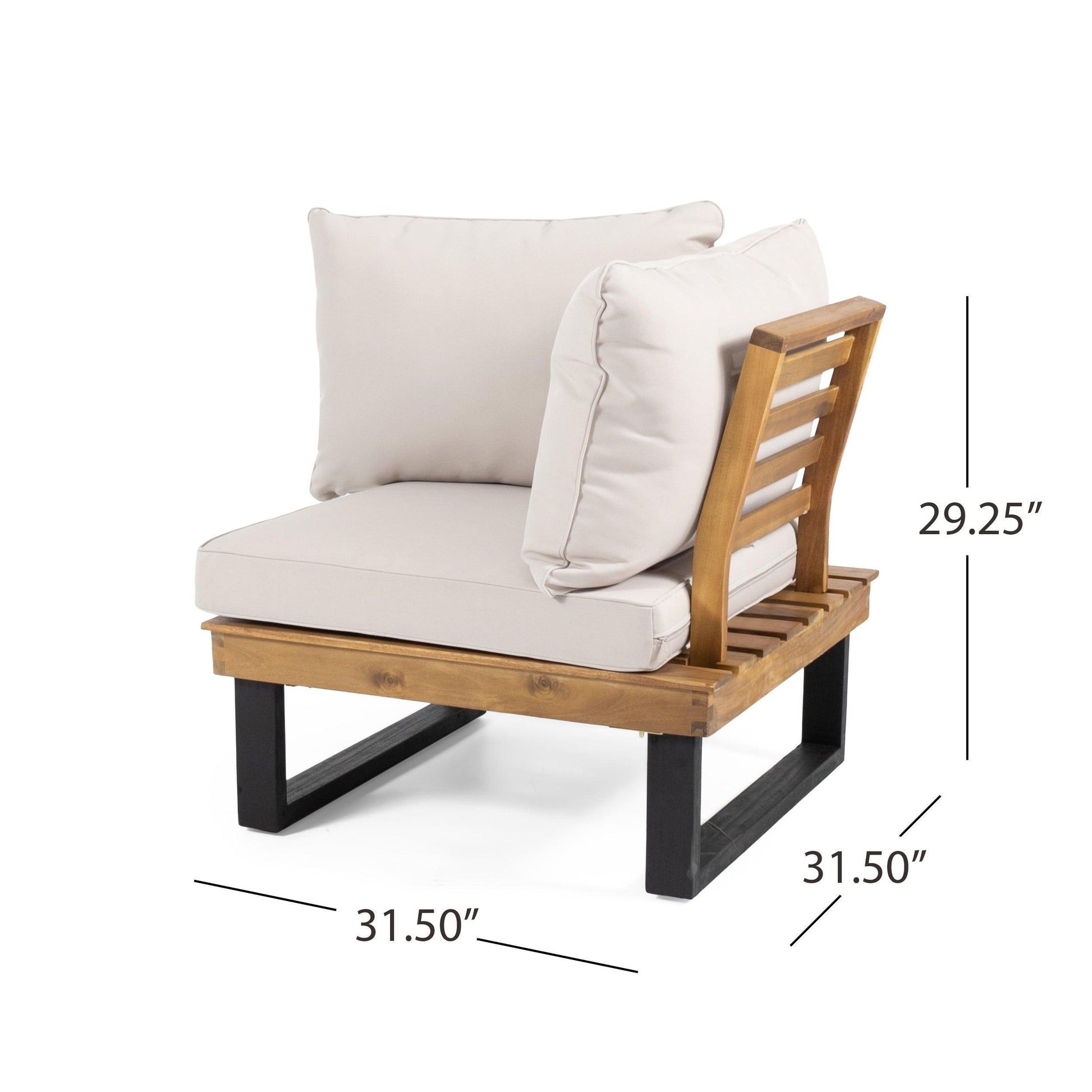 Elegant Sebastian Corner Chair and Coffee Table set designed for modern living spaces, combining style and functionality.
