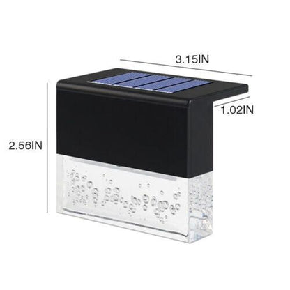 4 Pack Outdoor Deck Solar/Color Changing Lights, Path-Garden-Patio