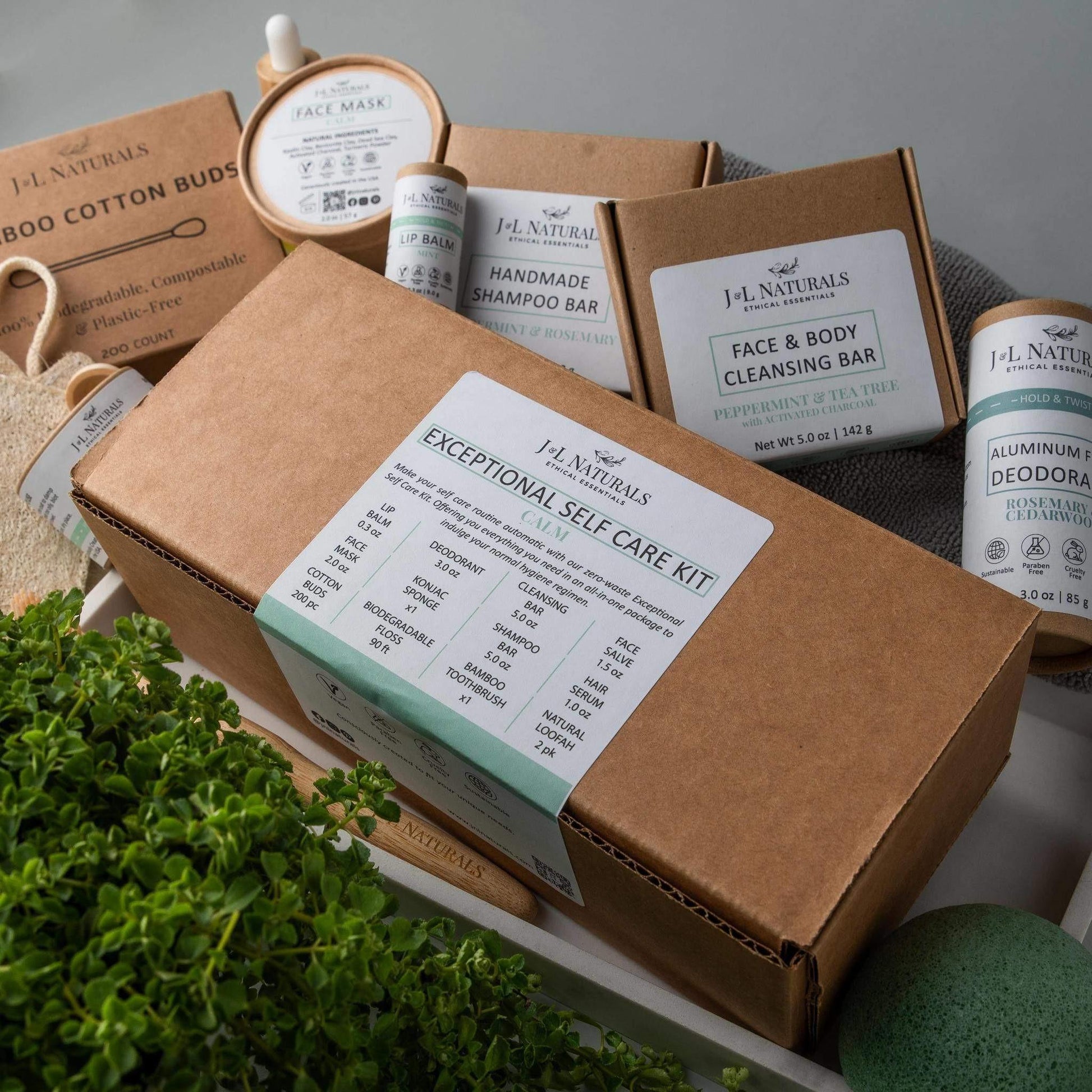 Comprehensive self-care kit including essential items for personal wellness and relaxation