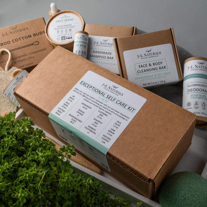 Comprehensive self-care kit including essential items for personal wellness and relaxation
