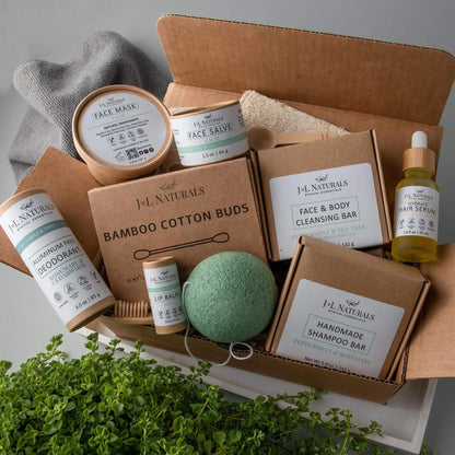 Comprehensive self-care kit including essential items for personal wellness and relaxation