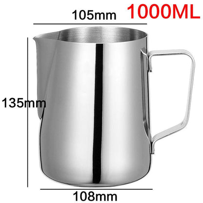 Stainless Steel Milk Frothing Jug Espresso Coffee Pitcher