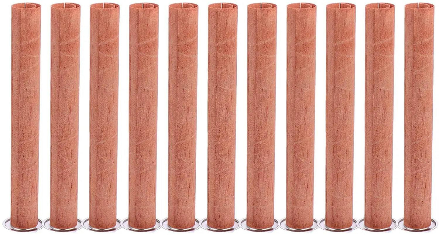 8pc Wooden Round Tube Smokeless Candle Core Wicks/ Replacement