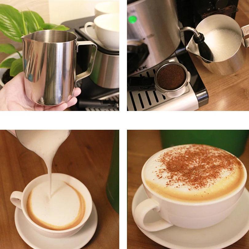 Stainless Steel Milk Frothing Jug Espresso Coffee Pitcher