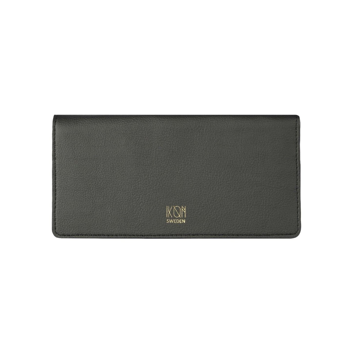 Black Vegan Cactus Leather Slim Wallet
