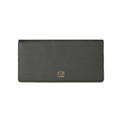 Black Vegan Cactus Leather Slim Wallet