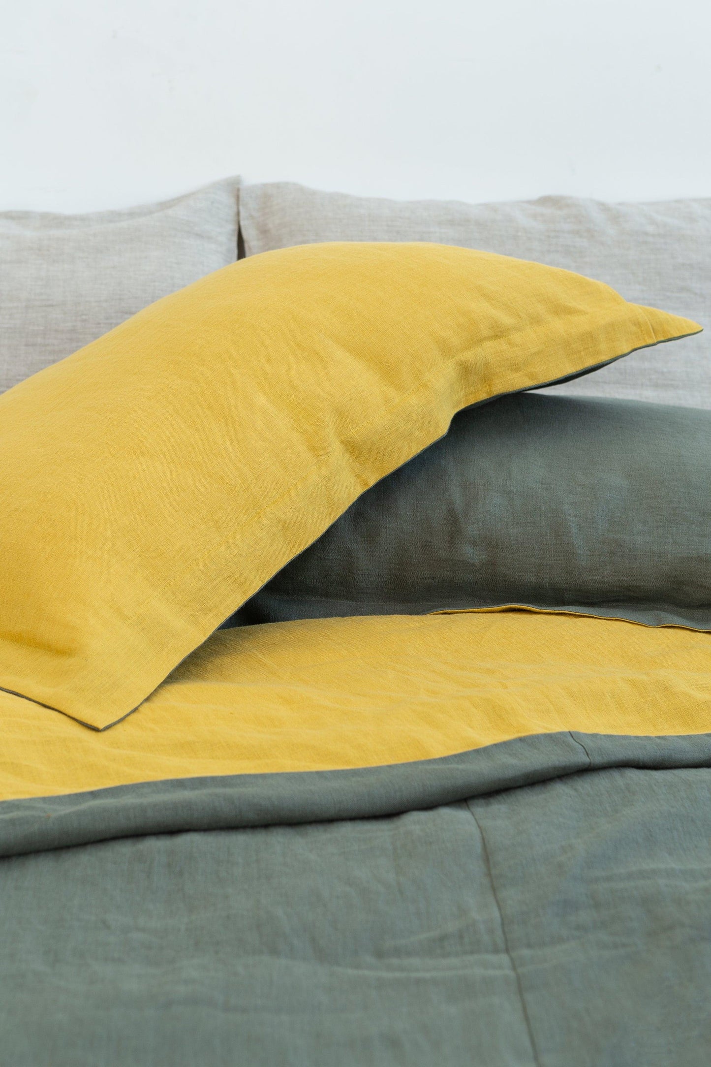 100% Stonewashed European Linen Pillowcase - Preshrunk