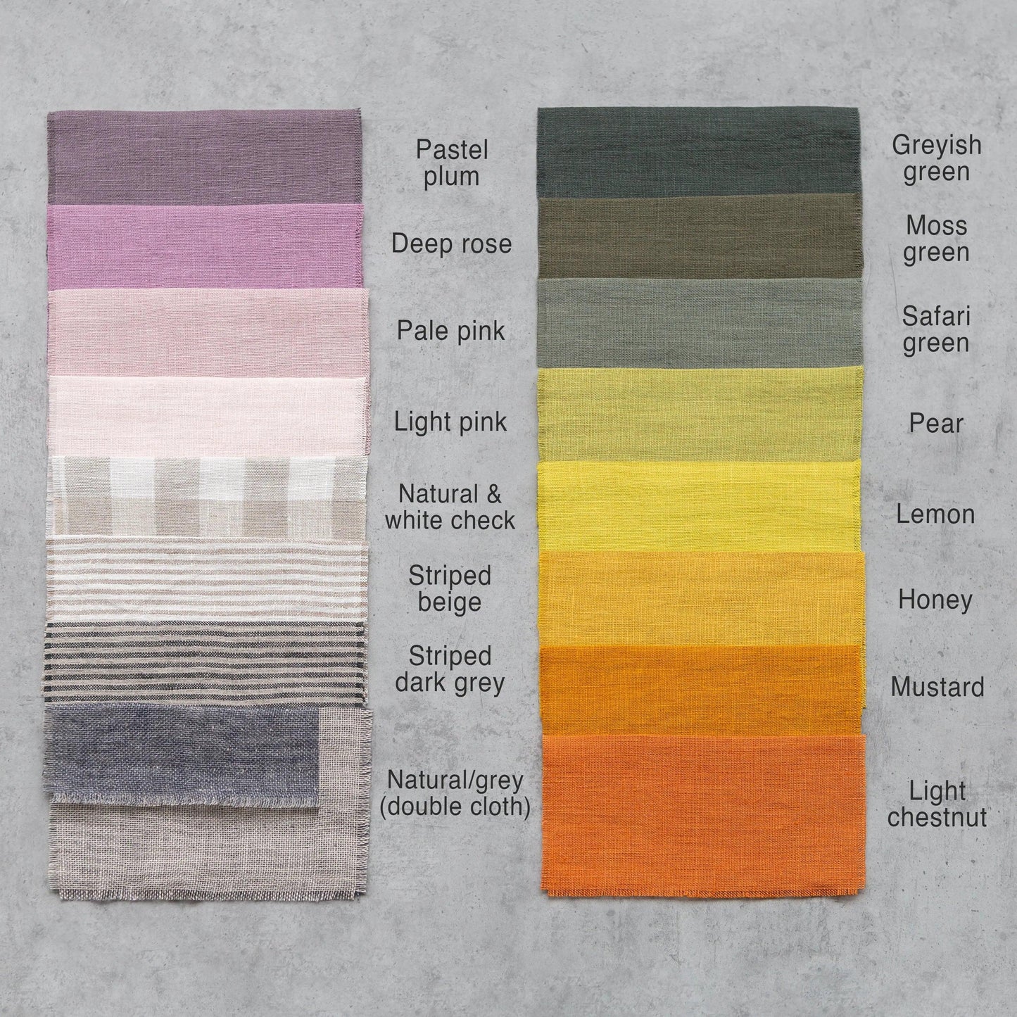Elegant natural linen napkins arranged neatly on a dining table enhancing eco-friendly decor