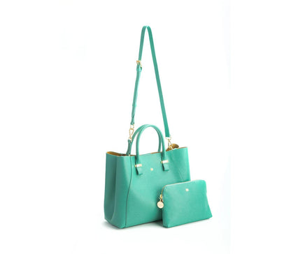 Jane - Tiffany Blue Vegan Leather Satchel