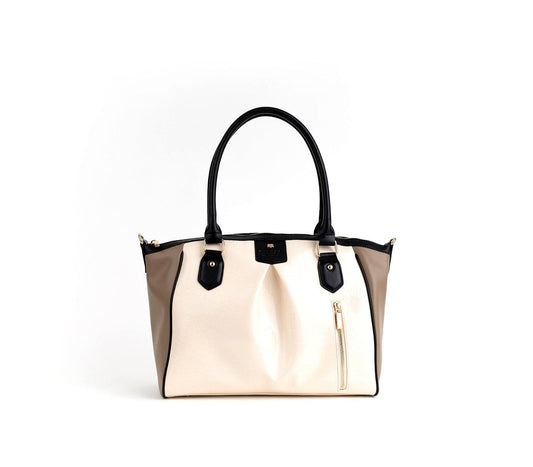 Madison - Beige Trio Combination Vegan Bag