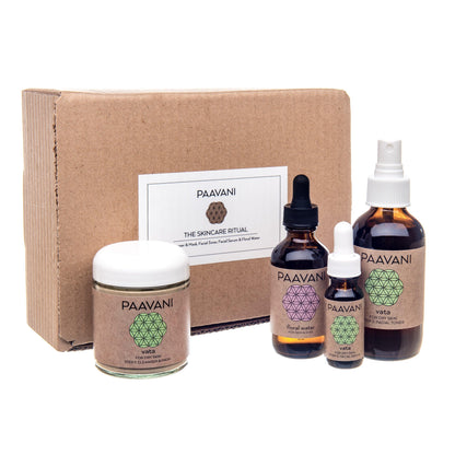 Vata Dosha Ayurvedic skincare products promoting balanced, natural skin health and rejuvenation