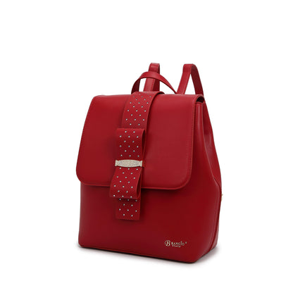 Brangio Bow Chic Backpack & Wallet Set