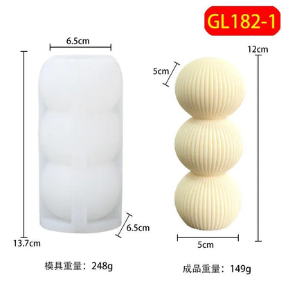 DIY Geometric Silicone Candle Making Mold
