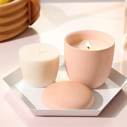 Boowan Nicole Candle Silicone Jar Mold and 7oz Candle Refill Mold, Reusable