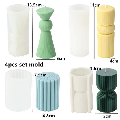DIY Geometric Silicone Candle Making Mold