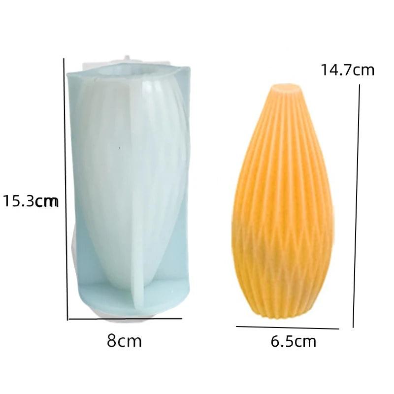 DIY Geometric Silicone Candle Making Mold