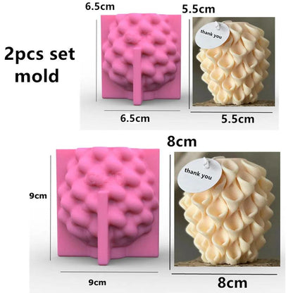 DIY Geometric Silicone Candle Making Mold