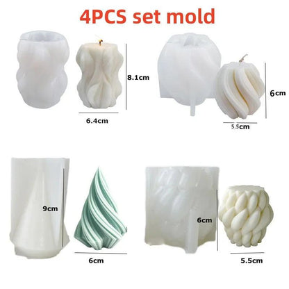 DIY Geometric Silicone Candle Making Mold