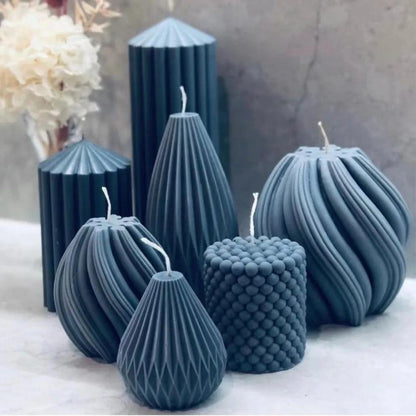 DIY Geometric Silicone Candle Making Mold