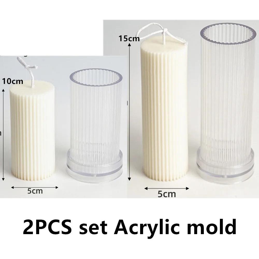 DIY Geometric Silicone Candle Making Mold