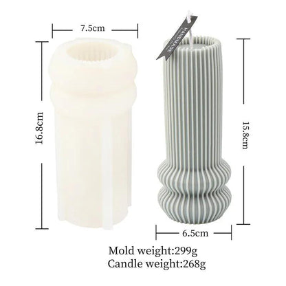 DIY Geometric Silicone Candle Making Mold