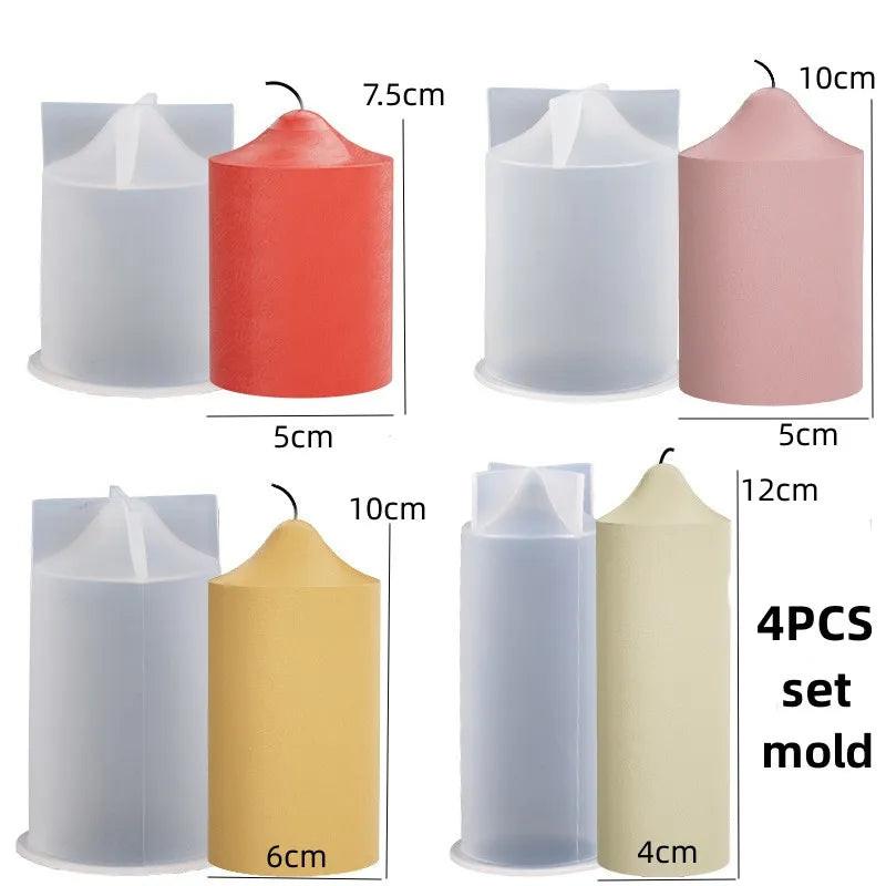DIY Geometric Silicone Candle Making Mold