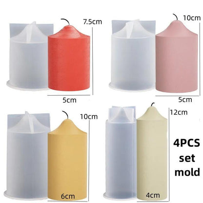 DIY Geometric Silicone Candle Making Mold