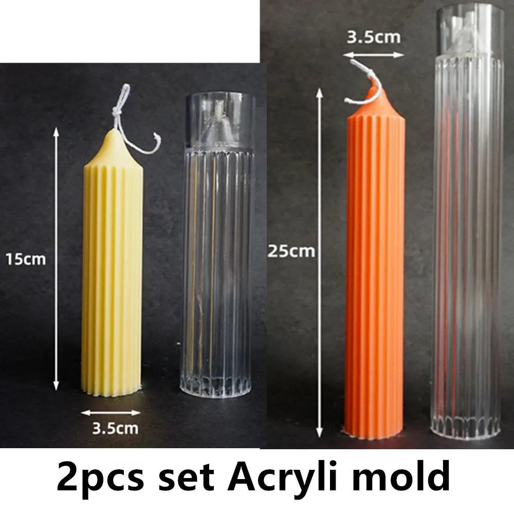 DIY Geometric Silicone Candle Making Mold