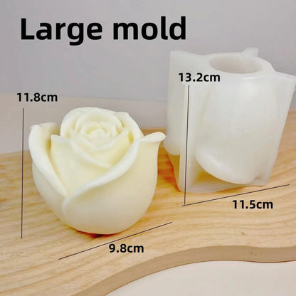 Wave Cylindrical Candle Silicone Mold with Twisted Irregular Geometric Shape