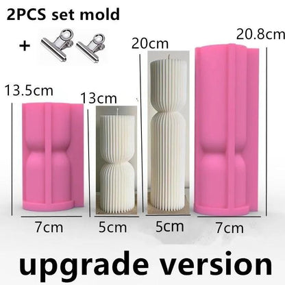 DIY Geometric Silicone Candle Making Mold