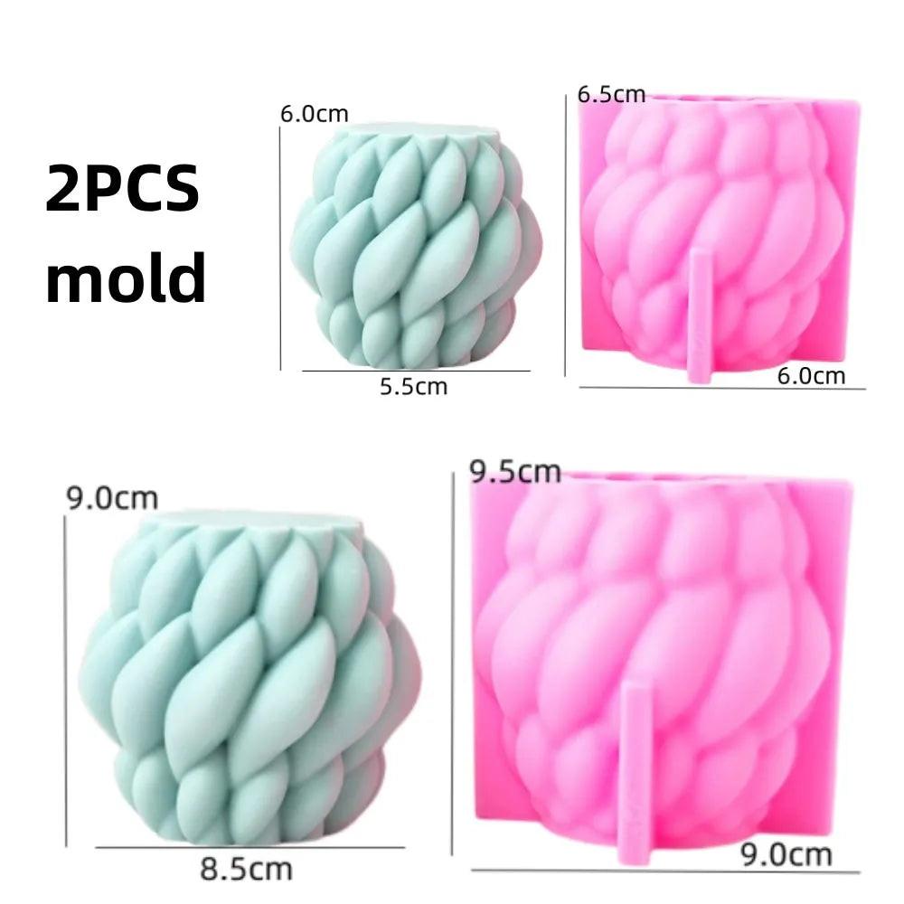 DIY Geometric Silicone Candle Making Mold