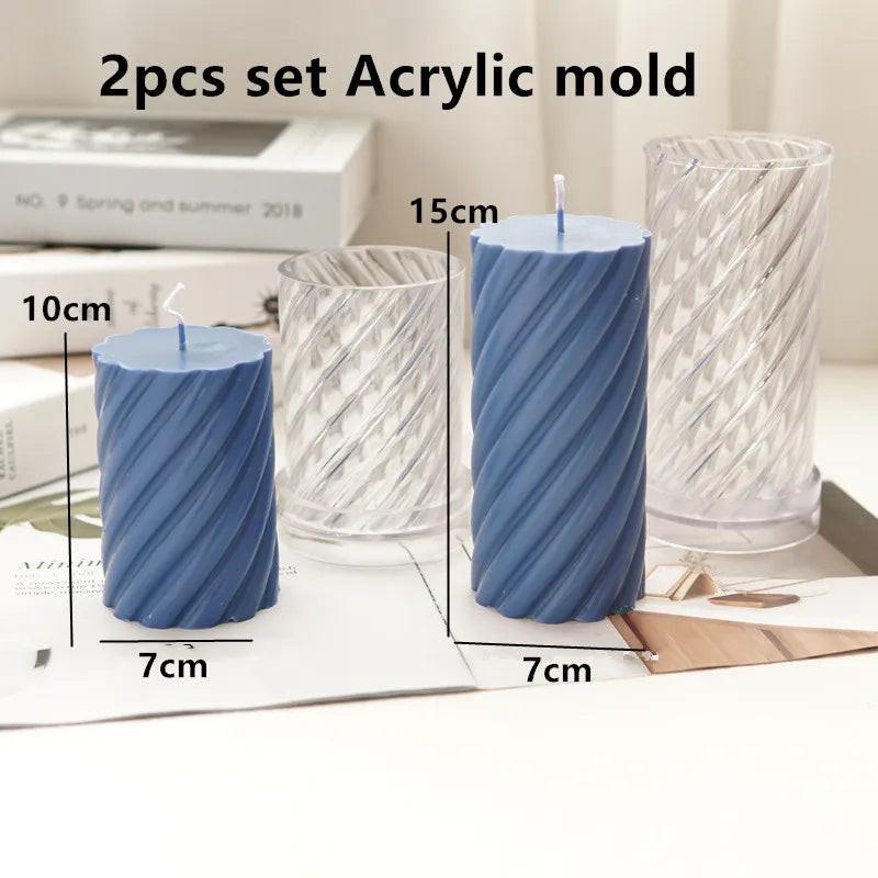 DIY Geometric Silicone Candle Making Mold
