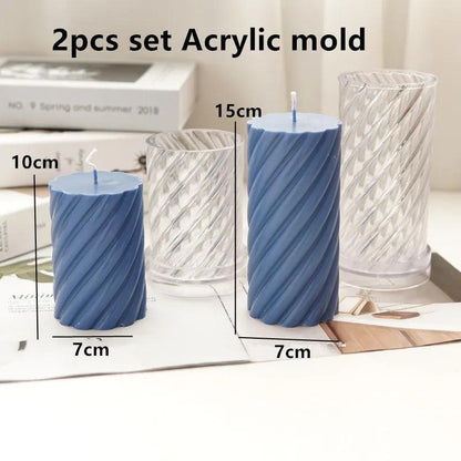 DIY Geometric Silicone Candle Making Mold