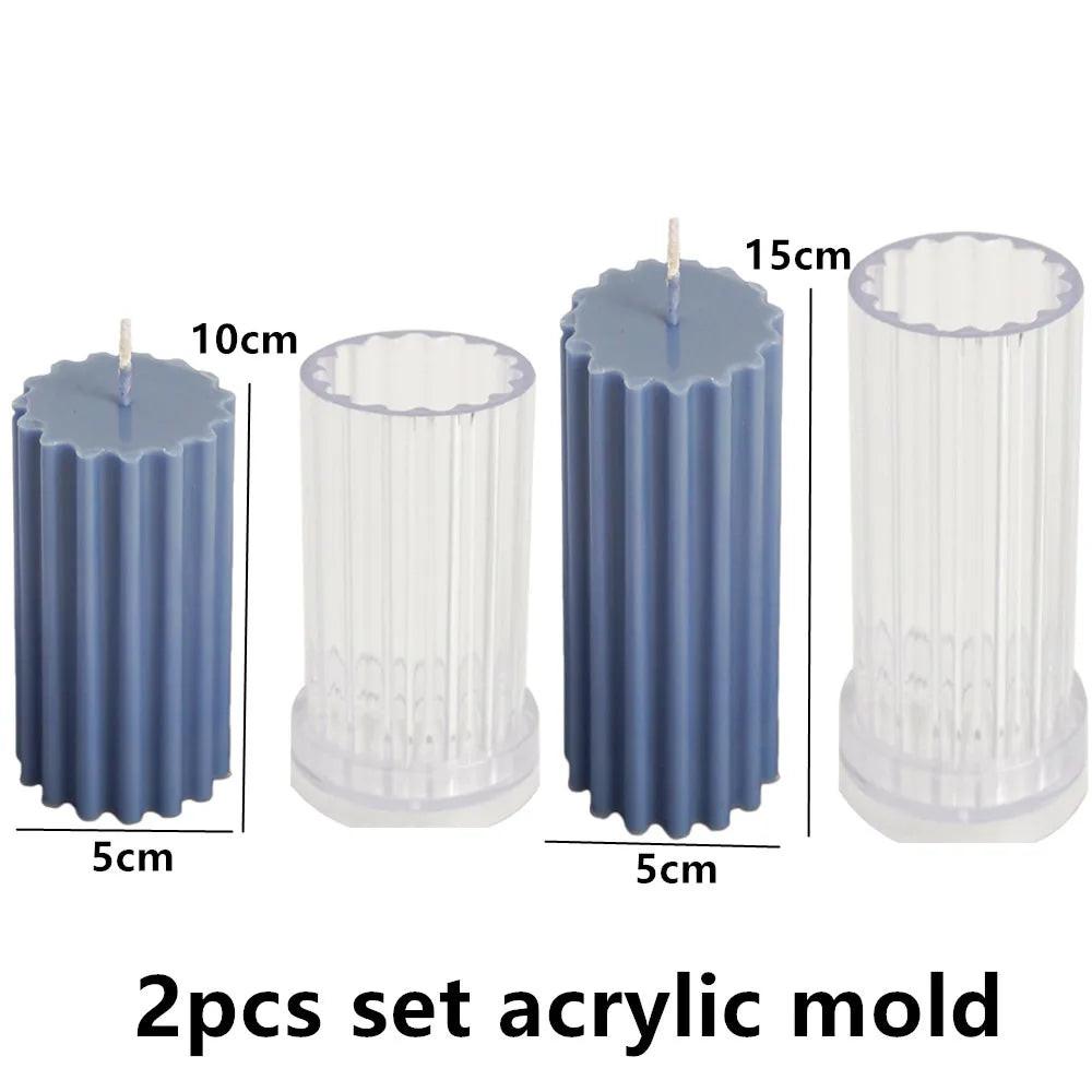 DIY Geometric Silicone Candle Making Mold