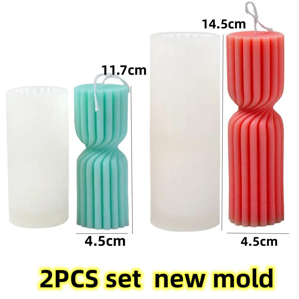DIY Geometric Silicone Candle Making Mold