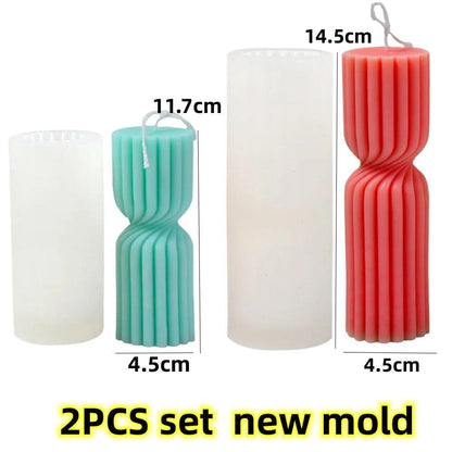DIY Geometric Silicone Candle Making Mold