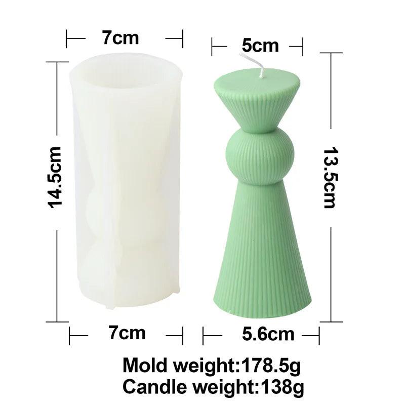 DIY Geometric Silicone Candle Making Mold